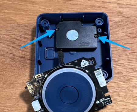 Attach the speaker